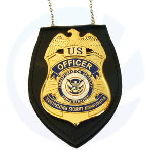 Cheap Metal Design 3D Golden Customized Metal Military Police Lapel Pin Badge