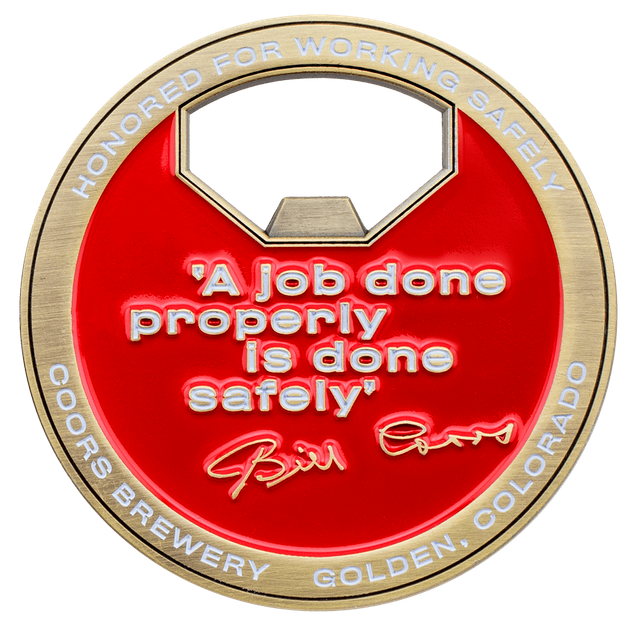 bottle opener Challenge Coins