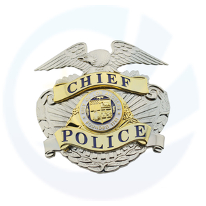 LAPD Los Angeles Police/Chief Cap Badge Hat Insignia Replica Movie Props