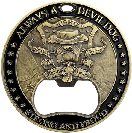 bottle opener Challenge Coins