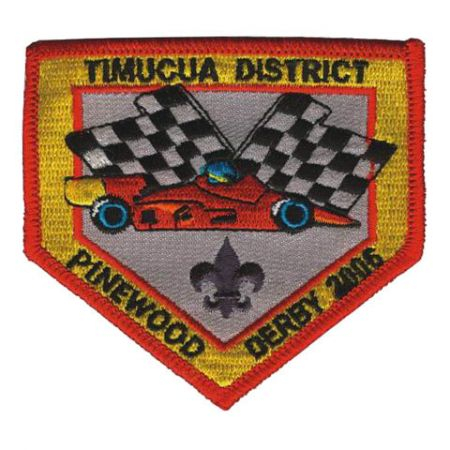 Custom Recycled Post-consumer Polyester Boy Scout Iron on Embroidery Patch