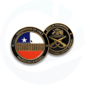 Flag of Chile military rifle Challenge Coin