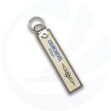 Airplane PVC lanyard Embroidered keychain