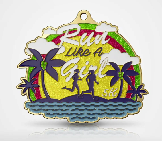 glitter medal