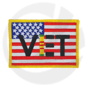 USA Flag Vietnam Veteran Patch