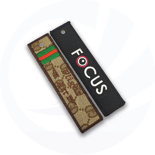 New woven lanyard Embroidered keychain