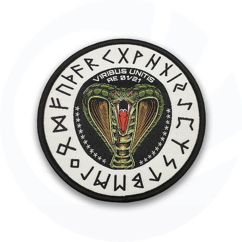 Bag Large Orange Embroidered Patches