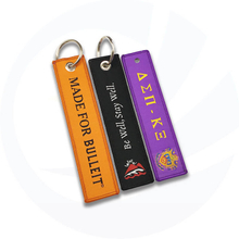 Fancy PVC Logo Embroidered Keychain