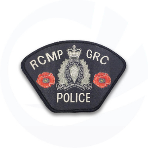 Police Large Blue Embroidered Patches