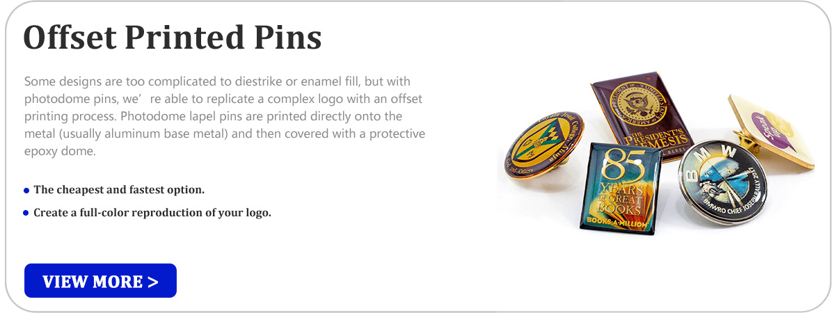 Custom Offset Printed Pins