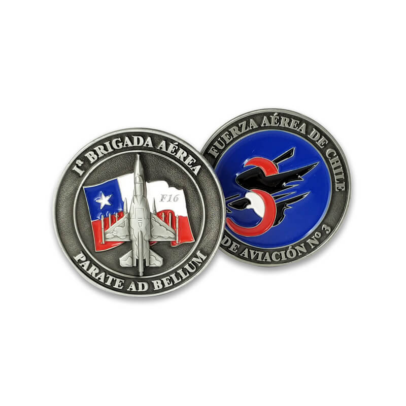 Factory Custom Air force Armada Nacional Alma Mater Souvenir Challenge Coins