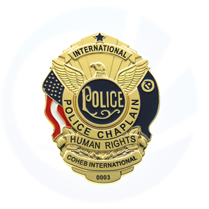 gold mini gold Military Police Badge