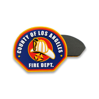 Custom PVC Firedept Patch clothing accessories