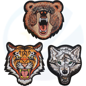 Custom Animal Embroidered Patches No Minimum Tiger Patch