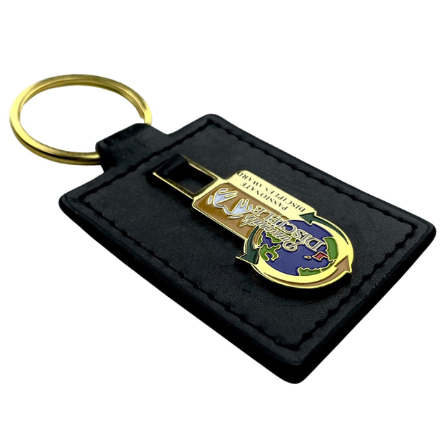 custom leather keychain