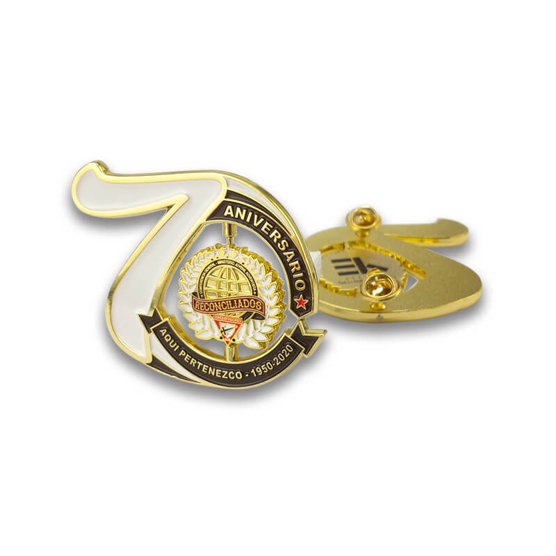 Factory Custom Promotional Gift Metal Lapel Pin School Uniform Badge